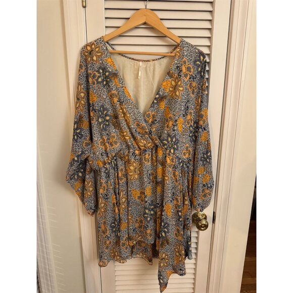 Free People | Dresses | Free People Flowy Patterned Dress | Poshmark